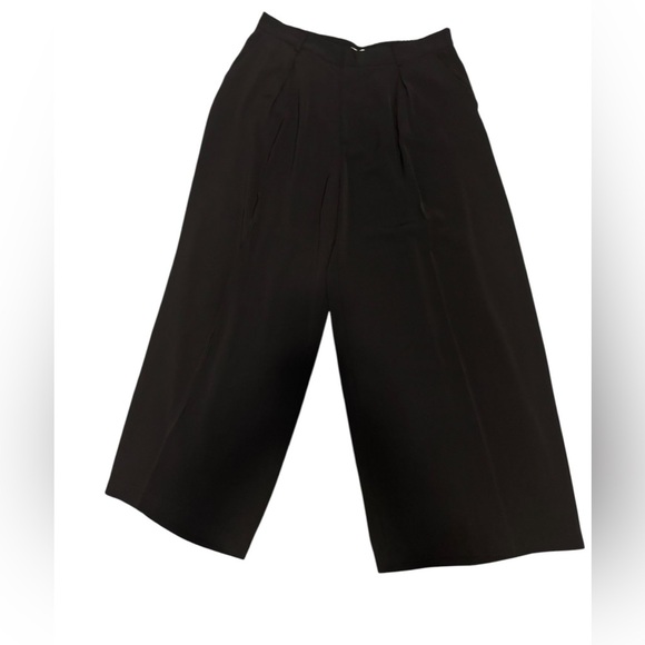 Tronjori Women’s Wide-Leg Culottes - XXL - Black Polyester - Picture 1 of 6